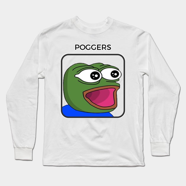 Poggers Pepe Long Sleeve T-Shirt by Akamo